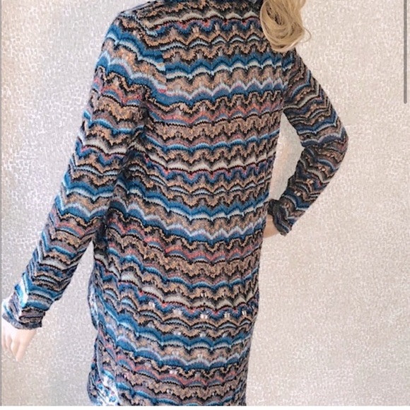 Calypso St. Barth Alpaca Thin Open Cardigan Sweater S - Picture 3 of 14